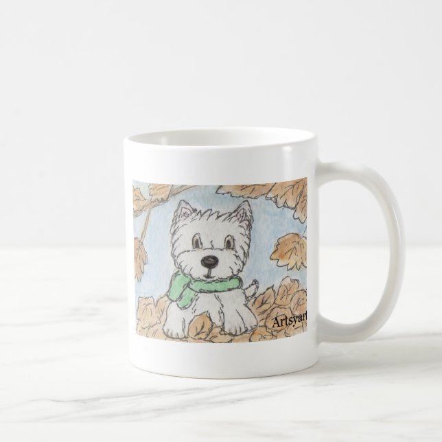 WESTIE SCHAL TASSE (Rechts)