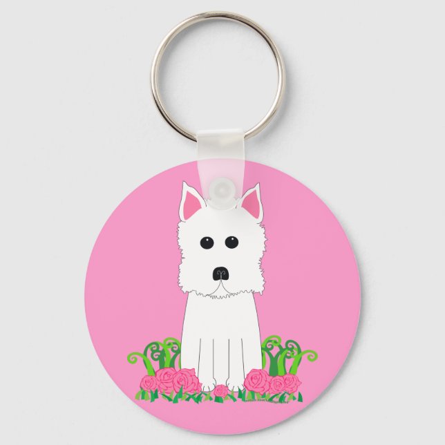 Westie Schlüsselanhänger (Vorderseite)