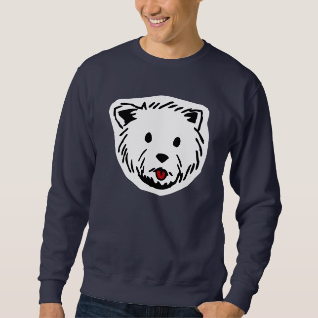 Westie Schuss-Sweatshirt Sweatshirt (Vorderseite)