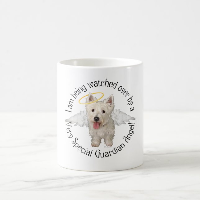 Westie-Schutzengel Kaffeetasse (Mittel)