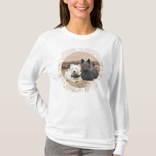 Westie & Scottie Gemeinsam Herbst T-Shirt