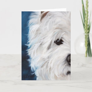 Westie sehen Westhochland-Terrier-Auge Sie Karte