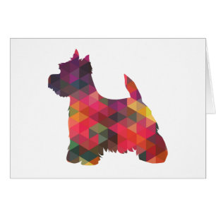 Westie Silhouette Card