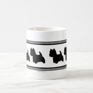 Westie Silhouette Tasse