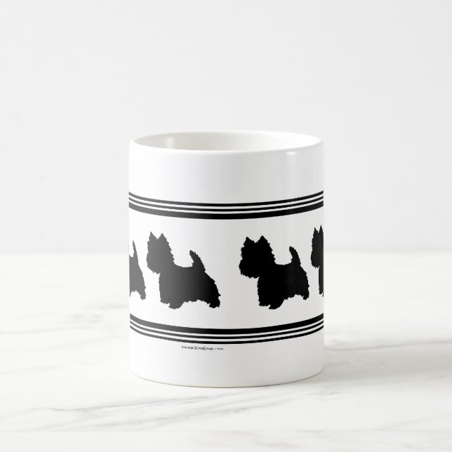 Westie Silhouette Tasse (Mittel)