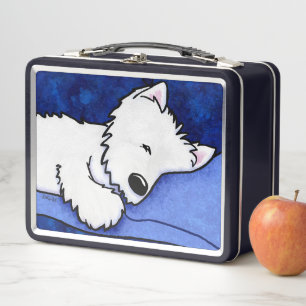 Westie Sleeper KiniArt Metall Brotdose