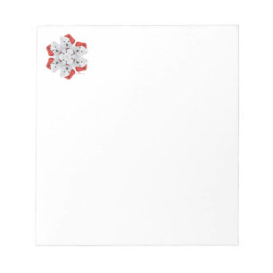 Westie Snowflake Notizblock