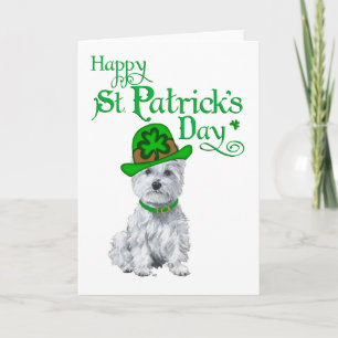Westie St Patricks Day Karte