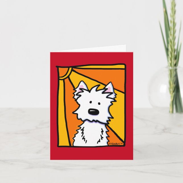 Westie Sunshine Note Card Karte (Vorderseite)