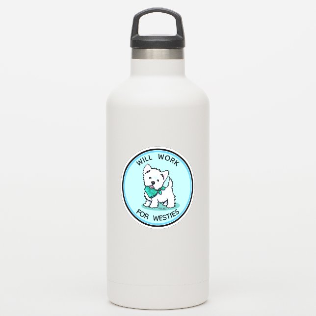 Westie Süsse Sticker (Wassserflasche)