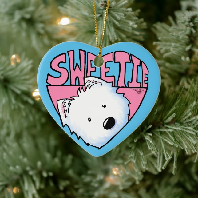 Westie Sweetie Keramik Ornament (Baum)