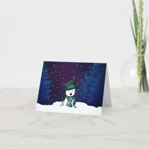 Westie Terrier Christmas Card Feiertagskarte