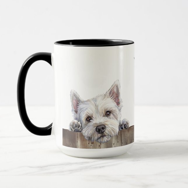 Westie Terrier Dog Tasse (Links)