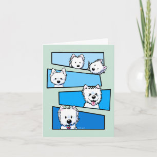 Westie Terrier Fans Danke Karte