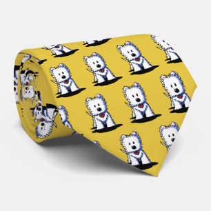 Westie Terrier KiniArt Neck Tie Krawatte