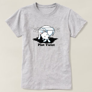 Westie Terrier Schwanzjagd 100% Baumwoll-T-Shirt T-Shirt