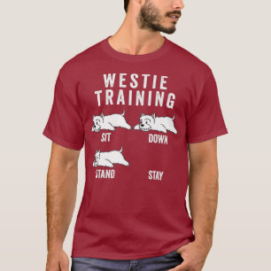 Westie Training Hund Premium T-Shirt