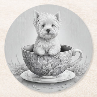 Westie Untersetzer - Wes-tea