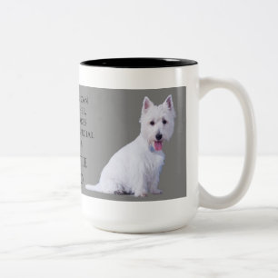 Westie Vater-Tasse Zweifarbige Tasse