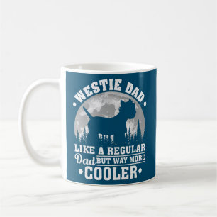 Westie-Vater wie ein normaler Vater Lustiger Westi Kaffeetasse