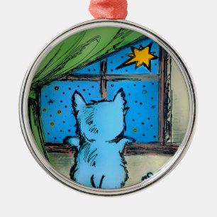 Westie Verzierungen - erster Stern/Weihnachten Ornament Aus Metall