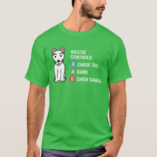 Westie Videospiel-Steuerung Geschenk Freund T-Shirt
