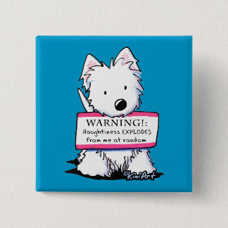 Westie Vital Signs: NAUGHTINESS Button