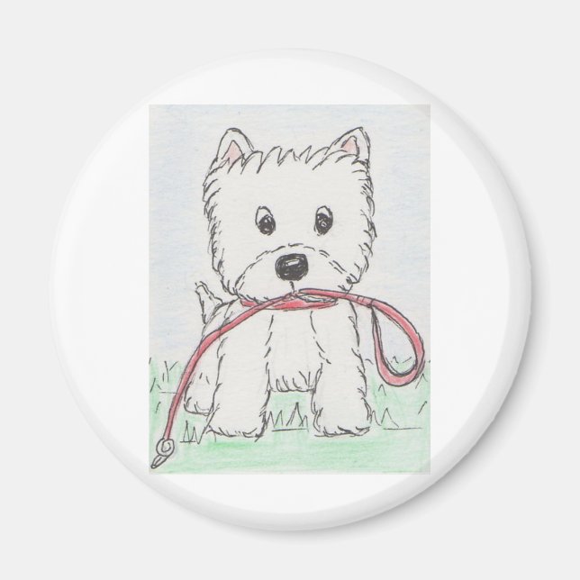 WESTIE WALKIES MAGNET (Vorne)