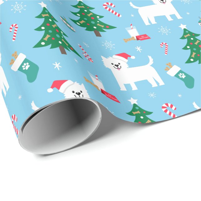 Westie WeihnachtsPackpapier Geschenkpapier (Rolleneckpunkt)