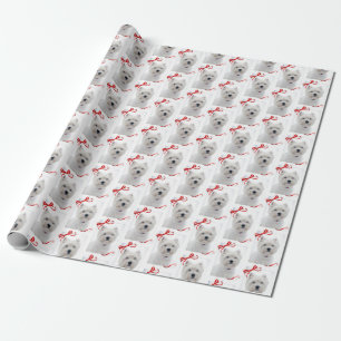 Westie WeihnachtsPackpapier Geschenkpapier