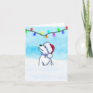 Westie-Welpen-Weihnachten Karte