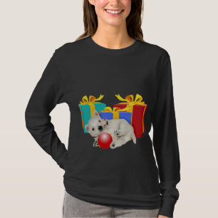 Westie-Welpen Weihnachts-Spielzeit T-Shirt