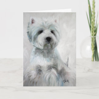 Westie West Highland Terrier Karte