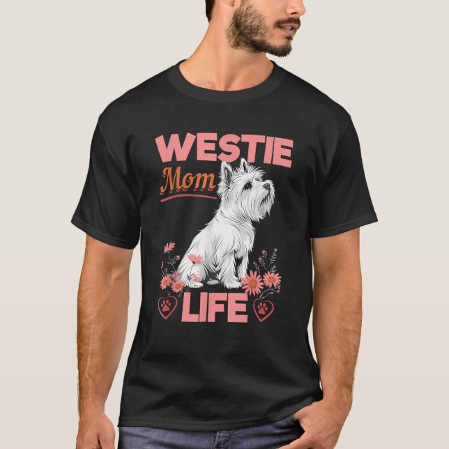 Westie West Highland White Terrier Dog Breed Westi T-Shirt (Vorderseite)