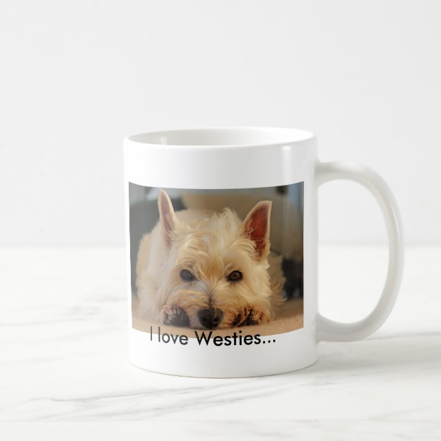 Westie (Westhochland-Terrier) HundeTasse Tasse (Rechts)