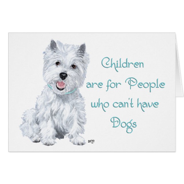 Westie Wisdom - Zunge in Cheek (Vorderseite (Horizontal))