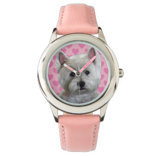 Westie with Heart Watch Armbanduhr