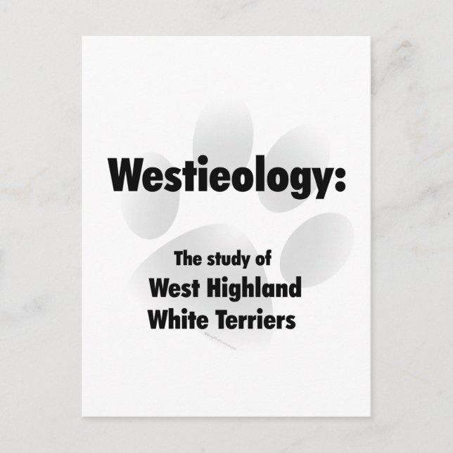 Westieologie Postkarte (Vorderseite)