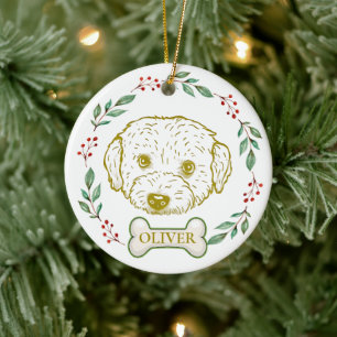 Westiepoo Hund Personalisiert Zeichnend Hand Keramik Ornament