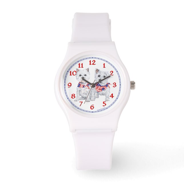 Westies Americana Armbanduhr (Vorderseite)