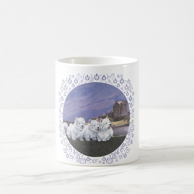 Westies in Schottland Tasse (Mittel)