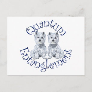 Westies Quantum Veranglement Postkarte