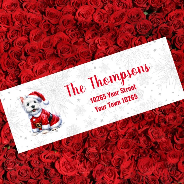 Westin Christmas Return Address Label (Von Creator hochgeladen)