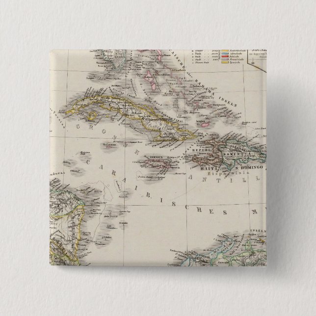 Westindien und Zentralamerika Button (Vorderseite)