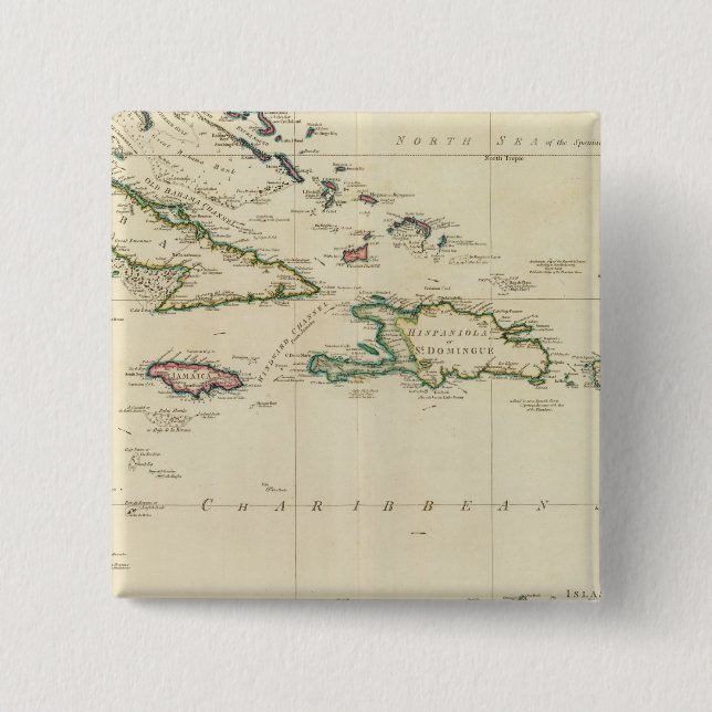 Westindische Inseln 2 Button (Vorderseite)