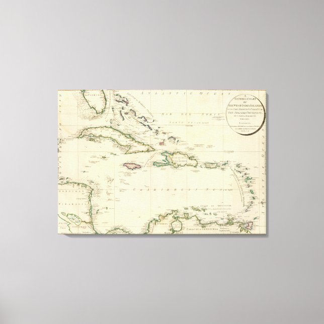 Westindische Inseln 2 Leinwanddruck (Vorderseite)