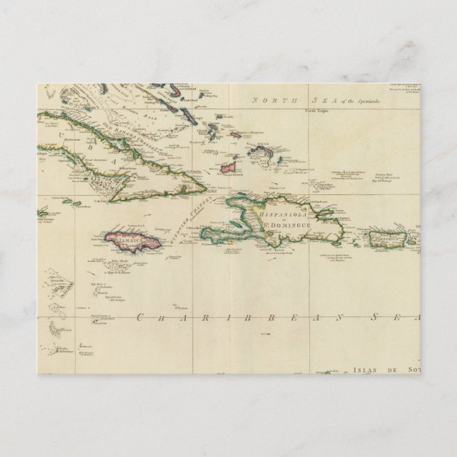 Westindische Inseln 2 Postkarte (Vorderseite)