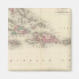 Westindische Inseln 3 Magnet