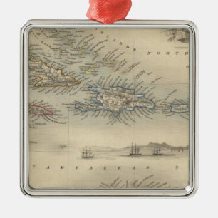 Westindische Inseln 3 Ornament Aus Metall