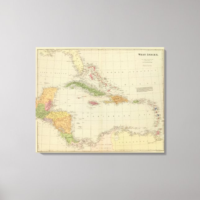 Westindische Inseln 5 Leinwanddruck (Vorderseite)